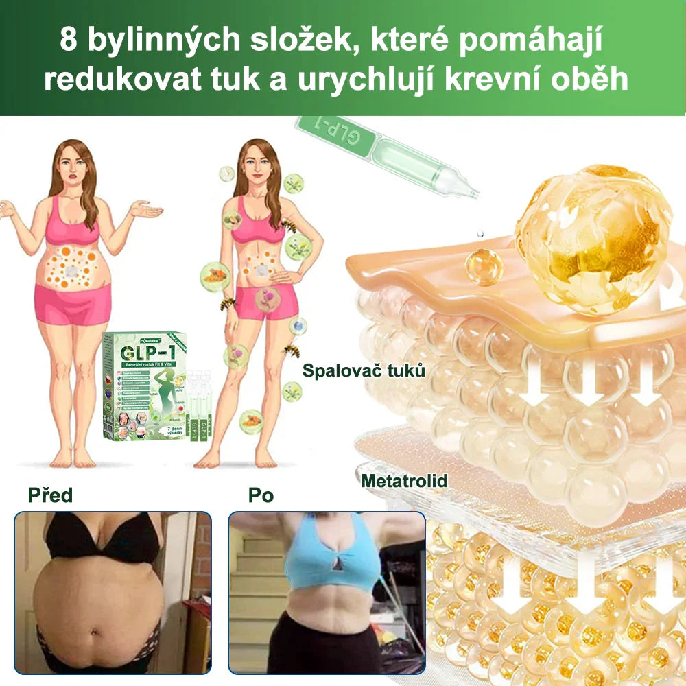 🌿 Oficiální obchod ČR | GLP-1 8-v-1 Fit & Vital Řešení (Jednou denně, viditelné změny za 7 dní) ✅ Obezita, kardiovaskulární zdraví, cukrovka, spánková apnoe, zdraví střev, problémy se klouby a dalš